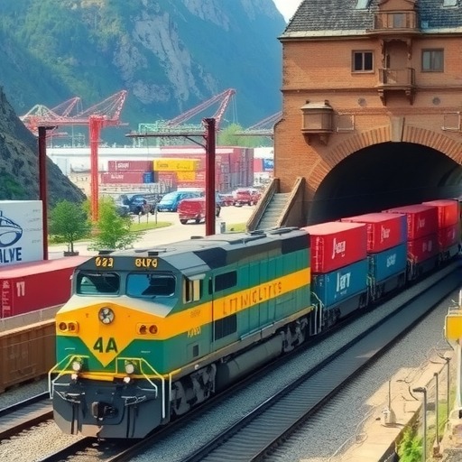 中欧班列“中通道”进出境中欧班列破6000列(图1)