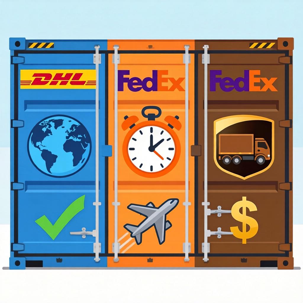 国际快递服务对比：DHL、FedEx、UPS优劣势横向展开