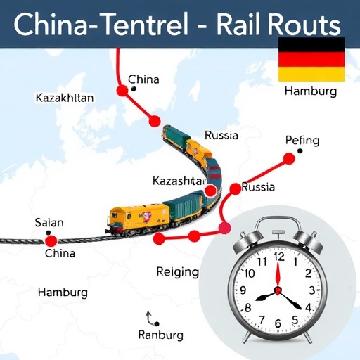中亚、中欧班列开通线路，途径国家，运行时间(图1)