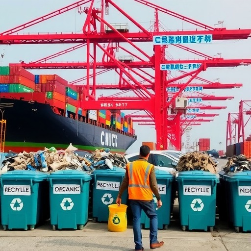 青岛港成为青岛西海岸新区**垃圾分类试点单位(图1)