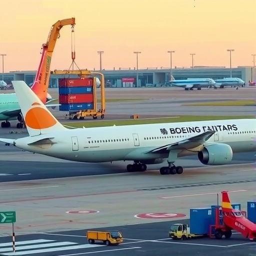 马士基空运喜迎首架波音777F货机（中欧航线国际空运运力将翻倍升级）