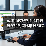 成渝中欧班列1-2月开行974列同比增长56%（图3）