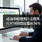 成渝中欧班列1-2月开行974列同比增长56%（图4）