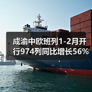 成渝中欧班列1-2月开行974列同比增长56%（图1）