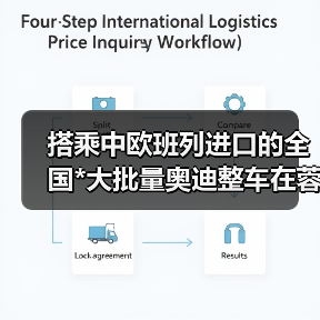 搭乘中欧班列进口的全国*大批量奥迪整车在蓉开箱（图1）