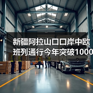 新疆阿拉山口口岸中欧班列通行今年突破1000列（图4）