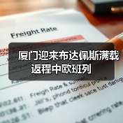 厦门迎来布达佩斯满载返程中欧班列（图1）
