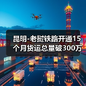 昆明-老挝铁路开通15个月货运总量破300万吨（图1）
