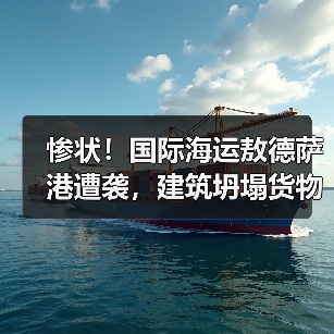 惨状！国际海运敖德萨港遭袭，建筑坍塌货物尽毁（国际海运新闻资讯）（图4）