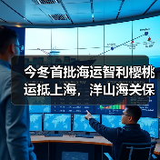 今冬首批海运智利樱桃运抵上海，洋山海关保障高效通关