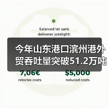 今年山东港口滨州港外贸吞吐量突破51.2万吨 增长210%