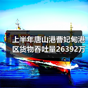 上半年唐山港曹妃甸港区货物吞吐量26392万吨 增长12.47％（图3）