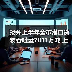 扬州上半年全市港口货物吞吐量7811万吨 上升4.56%（图2）