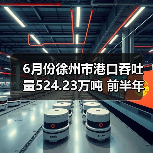 6月份徐州市港口吞吐量524.23万吨 前半年累计完成2680.35万吨（图4）