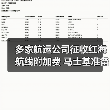 多家航运公司征收红海航线附加费 马士基准备恢复红海航运业务（图3）
