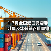 1-7月全国港口货物吞吐量及集装箱吞吐量排名（图3）