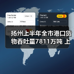 扬州上半年全市港口货物吞吐量7811万吨 上升4.56%(图3) 扬州上半年全市港口货物吞吐量7811万吨 上升4.56%(图3)