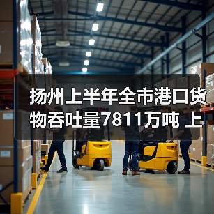 扬州上半年全市港口货物吞吐量7811万吨 上升4.56%