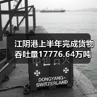 江阴港上半年完成货物吞吐量17776.64万吨 增长4.92%（图3）
