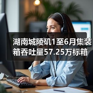 湖南城陵矶1至6月集装箱吞吐量57.25万标箱增长54.74%(图3) 湖南城陵矶1至6月集装箱吞吐量57.25万标箱增长54.74%(图3)