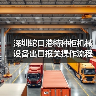 深圳蛇口港特种柜机械设备出口报关操作流程（图4）