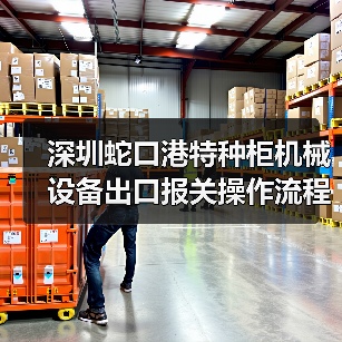 深圳蛇口港特种柜机械设备出口报关操作流程（图2）