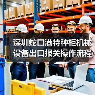 深圳蛇口港特种柜机械设备出口报关操作流程（图3）