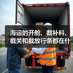海运的开舱、截补料、截关和截放行条都在什么时候(图3) 海运的开舱、截补料、截关和截放行条都在什么时候(图3)