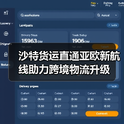 沙特货运直通亚欧新航线助力跨境物流升级