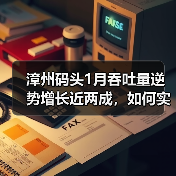 漳州码头1月吞吐量逆势增长近两成，如何实现开门红？（图3）