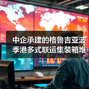 中企承建的格鲁吉亚波季港多式联运集装箱堆场正式投用（图3）