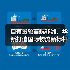 自有货轮首航非洲，华新打造国际物流新标杆（图1）