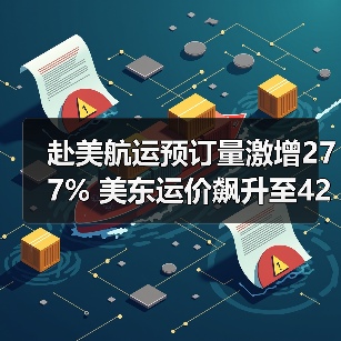 赴美航运预订量激增277% 美东运价飙升至4200美元(图2) 赴美航运预订量激增277% 美东运价飙升至4200美元(图2)