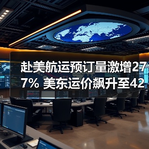 赴美航运预订量激增277% 美东运价飙升至4200美元(图3) 赴美航运预订量激增277% 美东运价飙升至4200美元(图3)