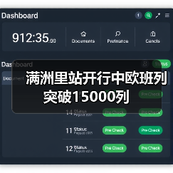 满洲里站开行中欧班列突破15000列(图2) 满洲里站开行中欧班列突破15000列(图2)