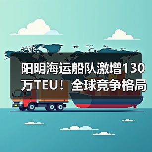 阳明海运船队激增130万TEU!全球竞争格局将变?(图2) 阳明海运船队激增130万TEU!全球竞争格局将变?(图2)