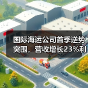国际海运公司首季逆势突围,营收增长23%利润飙升51%(图1) 国际海运公司首季逆势突围,营收增长23%利润飙升51%(图1)