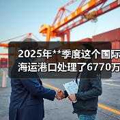 2025年**季度这个国际海运港口处理了6770万吨货物（同比下降4%）（图2）
